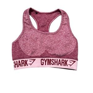 Gymshark Flex Racerback Seamless Sports Bra Claret Marl/Pink